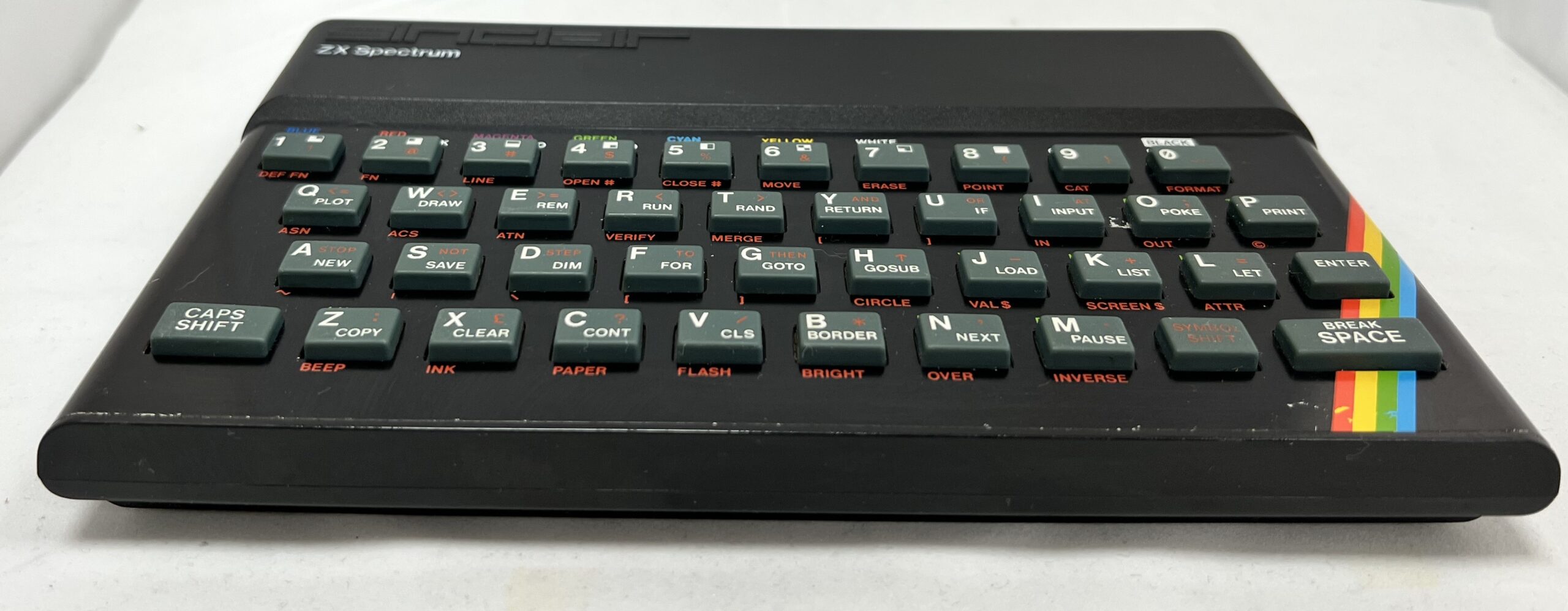 Upgraded Sinclair Spectrum 48K with rubber keys and ZX power
