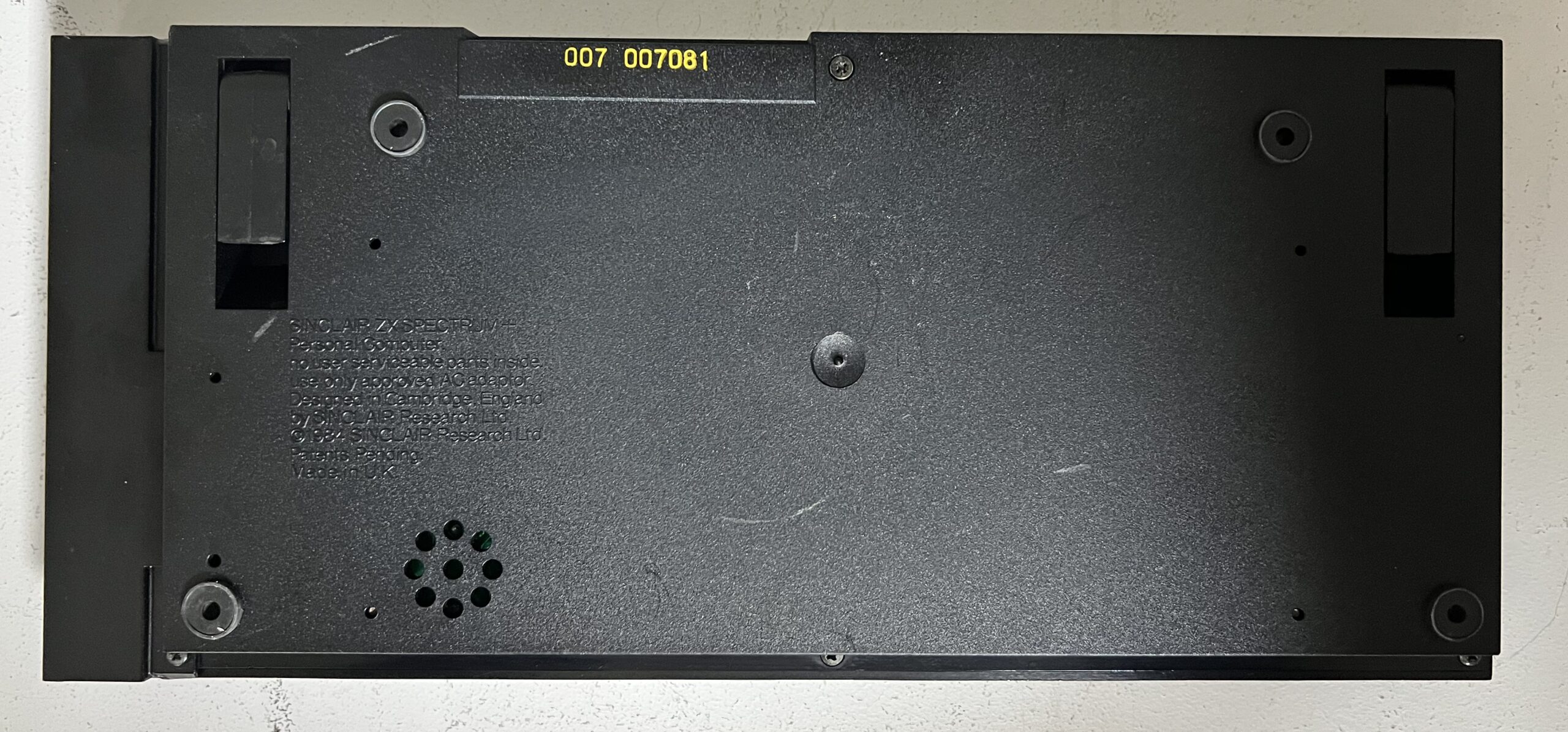 Sinclair ZX Spectrum 128k Toastrack with genuine Spectrum