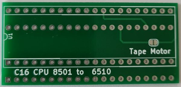 MOS8501 to MOS6510 Converter Commodore 16